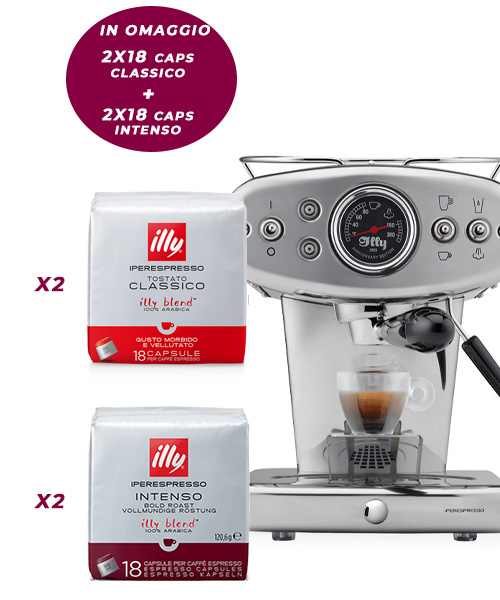 Macchina caffe espresso - Illy Iperespresso - X1 - + 72 capsule