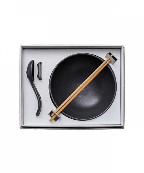 Set Di Stoviglie Ciotola Di Ramen Giapponese Con Bacchette E